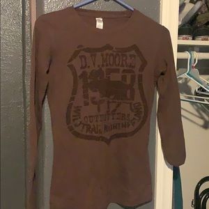 Brown Long Sleeve Shirt